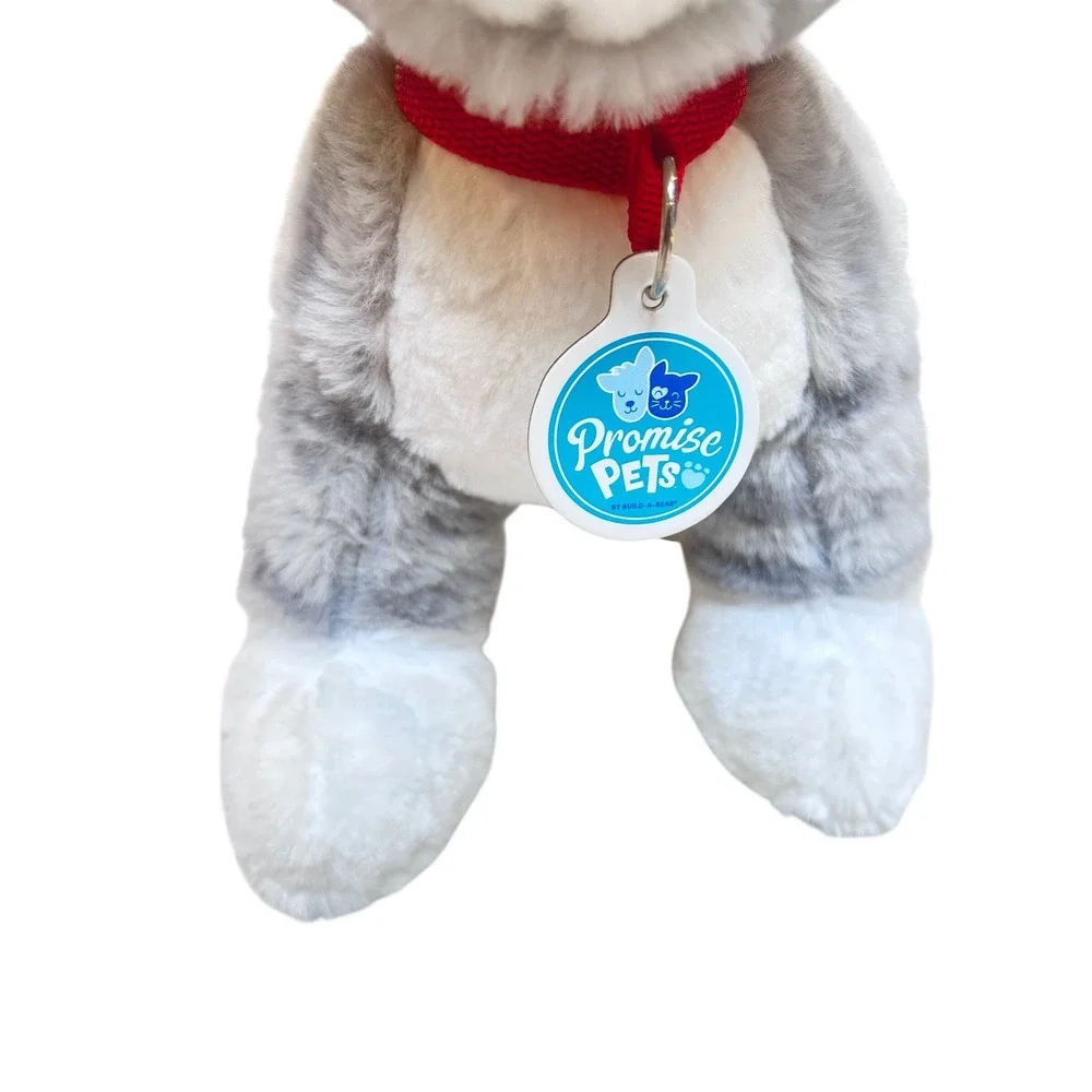 Build-A-Bear Promise Pets Grey TabbyCat Plush Odd Eyes Blue Yellow Heterochromia